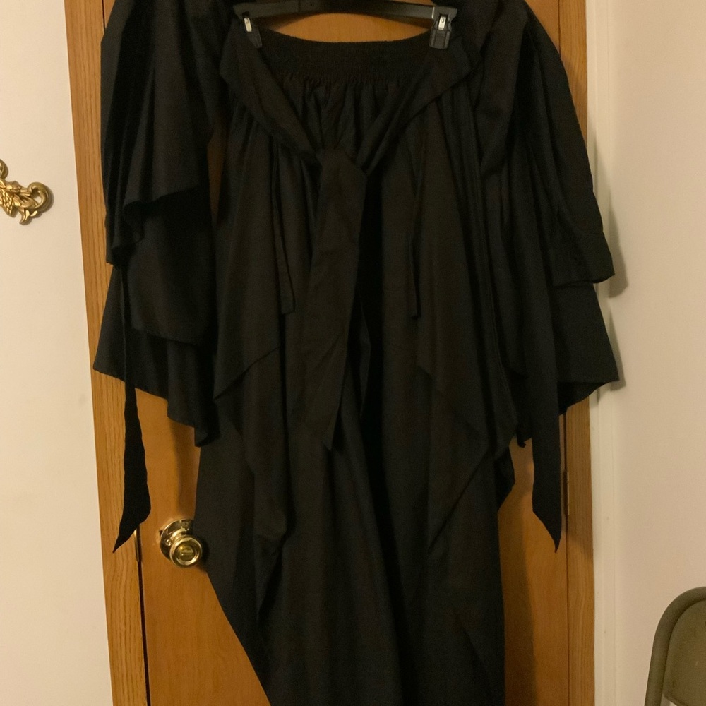 Elegant Black Asymmetrical Dress